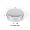 100ml empty round Aluminum cosmetic containers
